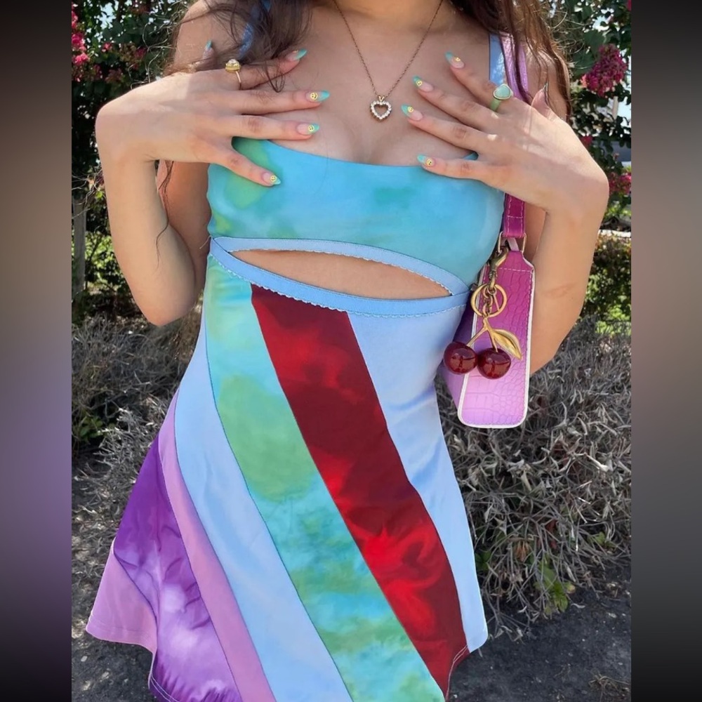 13 Going On 30 Multicolor Cut Out Dress